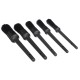 Set di pennelli di precisione duri per pulizia auto CAR DETAILING BRUSH 5 HARD, 5 pz