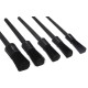 Set di pennelli di precisione duri per pulizia auto CAR DETAILING BRUSH 5 HARD, 5 pz