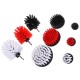 Set di spazzole per trapano per la pulizia dell'auto CAR DETAILING DRILL BRUSH 9, 9 pezzi