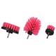 Set di spazzole per trapano per la pulizia dell'auto CAR DETAILING DRILL BRUSH PINK 3, 3 pz