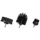 Set di spazzole per trapano per la pulizia dell'auto CAR DETAILING DRILL BRUSH 3 HARD, 3 pz