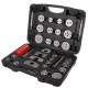 Attrezzo per compressione pistoni freni MECHANIC BRAKE SET BLACK 35, set da 35 pezzi