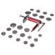 Spingipistoni freni pneumatico MECHANIC BRAKE SET PNEU 23, set da 23 pz
