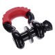 Grillo offroad con protezione in gomma CAR SHACKLE 1, portata 4,75 t