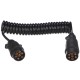 Cavo spirale di collegamento spina aggancio TRAILER CABLE 3, 7-7 pin, 3 m