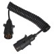 Cavo spirale di collegamento spina aggancio TRAILER CABLE 3, 7-7 pin, 3 m
