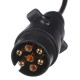 Cavo spirale di collegamento spina aggancio TRAILER CABLE 3, 7-7 pin, 3 m