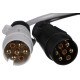 Adattatore cablato per presa dell'aggancio TRAILER CABLE 5, da 13 pin a 7 pin N+S, 35 cm