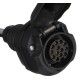 Adattatore cablato per presa dell'aggancio TRAILER CABLE 5, da 13 pin a 7 pin N+S, 35 cm