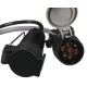 Riduttore cavo spina del gancio di traino TRAILER CABLE 6, da 13 pin a 7 pin N+S, 35 cm