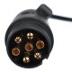 Cavo prolunga 7 poli - presa + spina TRAILER CABLE 7, 12V, 5m