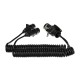 Adattatore a spirale 15 poli a 2x 7 poli (S+N) TRAILER CABLE 9, 24V, 3,5m