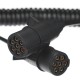 Cavo a spirale di collegamento 7 pin tipo N TRAILER CABLE 11, spina in plastica, 24V, 3,5m