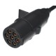 Cavo a spirale di collegamento 7 pin tipo N TRAILER CABLE 11, spina in plastica, 24V, 3,5m