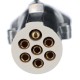 Cavo a spirale di collegamento 7 pin tipo S TRAILER CABLE 12, spina metallica, 24V, 3,5m