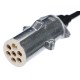 Cavo a spirale di collegamento 7 pin tipo S TRAILER CABLE 12, spina metallica, 24V, 3,5m