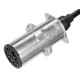 Cavo a spirale 7 poli tipo N TRAILER CABLE 13, spina metallica, 24V, 3,5m
