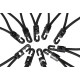 Set di elastici con gancio in plastica CARGO CORD SET 2, 20 cm, 10 pz