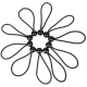 Set di elastici con pallina CARGO CORD SET 3, 15 cm, 10 pz