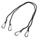 Cinghie elastiche/cordini elastici CARGO CORD CARABINER 100, 100 cm, 2 pz