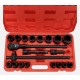 Set di bussole con cricchetta MECHANIC WRENCH SET 2, heavy-duty, 21 pz