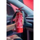 Estintore a polvere FIRE STOP 1 kg, ABC, completamente metallico, incluso supporto metallico