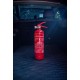Estintore a polvere FIRE STOP 1 kg, ABC, completamente metallico, incluso supporto metallico