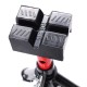Piastra in gomma per supporto auto pieghevole MECHANIC CAR STAND, 83×62×40 mm