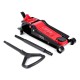 Cric idraulico mobile heavy-duty 4T a basso profilo, con pedale SX JACK PEDAL 4T BLACK