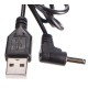 Cavo di alimentazione USB di ricambio jack DC 3,5x1,35mm, per diffusori Flower e Ball