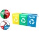 Borse per raccolta differenziata SORT EASY 3 BASIC, 30x30x40 cm, 3 x 36 l, 3 pz