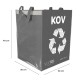 Borsa per raccolta differenziata SORT EASY METAL, 30x30x40cm, 36l