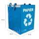 Borsa per raccolta differenziata SORT EASY PAPIER, 30x30x40 cm, 36 l