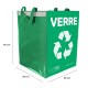 Borse per raccolta differenziata SORT EASY 3 BASIC FR, 30 x 30 x 40 cm, 3 x 36 l, 3 pz