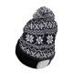 Cappello con lampada frontale 180 lm, ricaricabile, USB, taglia unica, cotone/PE, invernale nero