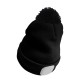 Berretto con torcia frontale 180 lm, ricaricabile, USB, taglia unica, cotone/PE, nero con pompon