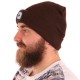 Cappello con lampada frontale 180 lm, ricaricabile, USB, taglia unica, cotone/PE, marrone