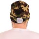 Cappello con lampada frontale 180 lm, ricaricabile, USB, taglia unica, cotone/PE, mimetico