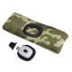 Fascia con torcia frontale 180 lm, ricaricabile, USB, taglia unica, cotone/PE, mimetico