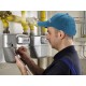 Cappellino con luce LED B-CAP 25 lm, ricaricabile, USB, taglia unica, blu