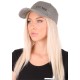 Cappellino con visiera con luce LED B-CAP 25lm, ricaricabile, USB, taglia unica, grigio