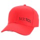 Cappellino con visiera con luce LED B-CAP 25lm, ricaricabile, USB, taglia unica, rosso