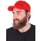 Cappellino con visiera con luce LED B-CAP 25lm, ricaricabile, USB, taglia unica, rosso