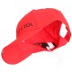 Cappellino con visiera con luce LED B-CAP 25lm, ricaricabile, USB, taglia unica, rosso