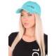 Cappellino con visiera con luce LED B-CAP 25lm, ricaricabile, USB, taglia unica, turchese