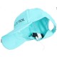 Cappellino con visiera con luce LED B-CAP 25lm, ricaricabile, USB, taglia unica, turchese