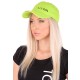 Cappellino con visiera e luce LED B-CAP 25 lm, ricaricabile, USB, taglia unica, verde fluorescente