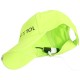 Cappellino con visiera e luce LED B-CAP 25 lm, ricaricabile, USB, taglia unica, verde fluorescente