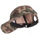 Cappellino con visiera e luce LED B-CAP 25lm, ricaricabile, USB, taglia unica, mimetico