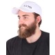Cappellino con visiera e luce LED B-CAP 25lm, ricaricabile, USB, taglia unica, bianco